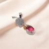 Gift For Her Genuine Pink Tourmaline 925 Sterling Silver Jewelry Women Pendant PP-55-2