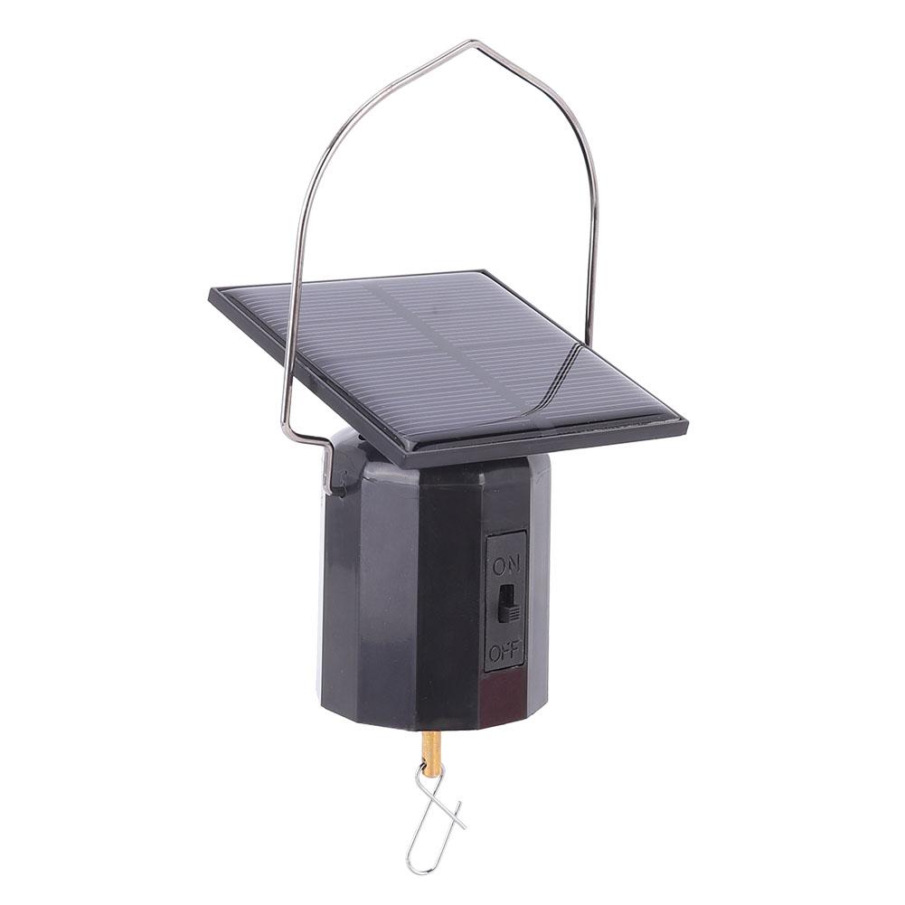 Solar Powered Eco Friendly Motor Wind Chime Ornament Hanging Rotating Motor