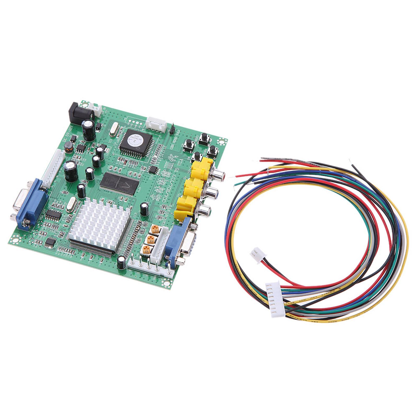 

Portable Genuine GBS8200 5V Active Low 1 Channel Relay Module Board CGA EGA YUV RGB To VGA Arcade Game Video зелений