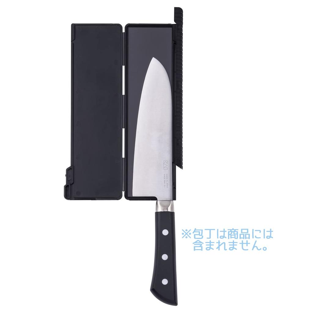 Kai Corporation KAI Seki Magoroku Knife Blade Guard Magnet Type Black Outdoor Portable Made in Japan AP0600