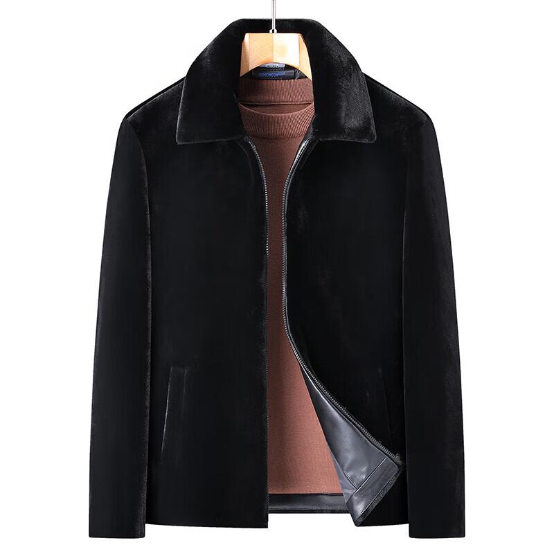 

Мужская куртка большого размера с лацканами из искусственного норкового бархата 7XL