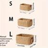 3pcs Woven Storage Basket, Paper Rope Storage Basket with Handle, for Organising, Storage Containers, Laundry Basket for Clothes