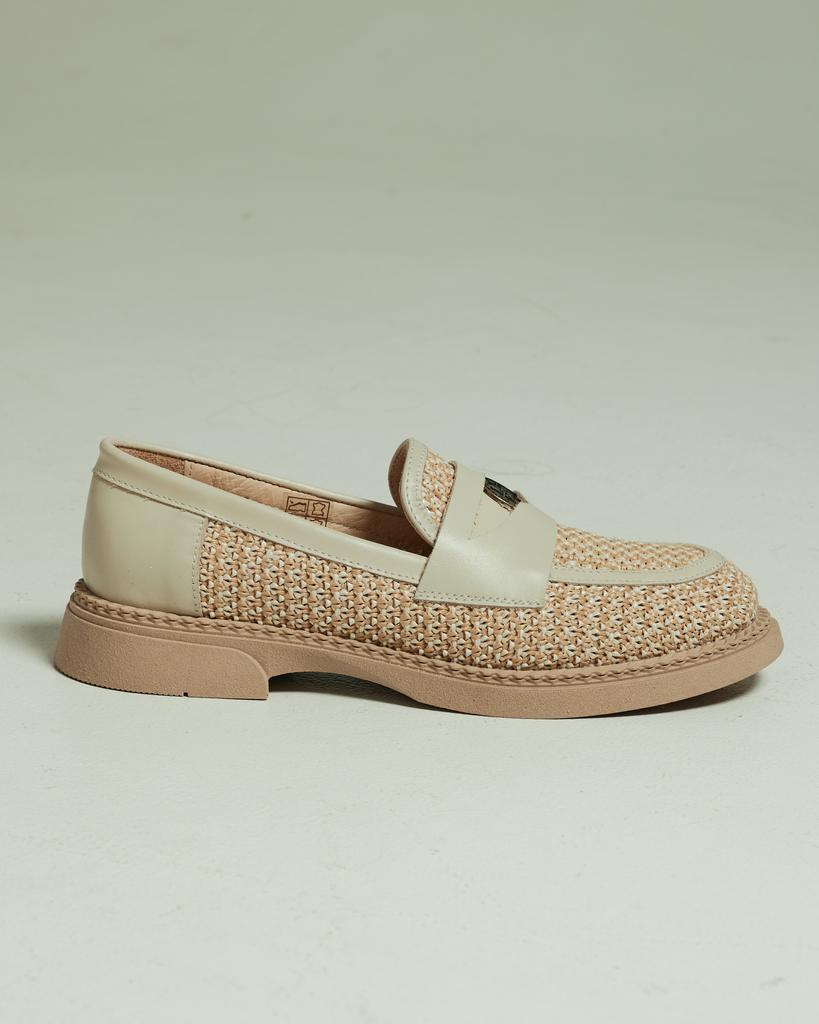 Women's Loafers Krula 6907 36 Beige Textile