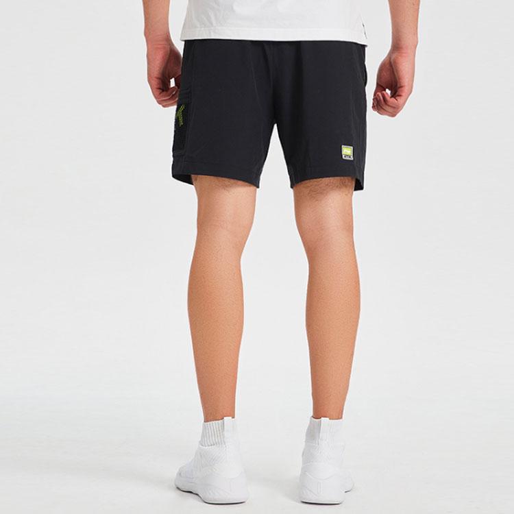 Li Ning Sports Shorts Men's New Standard Black Moderate AKSQ087-1