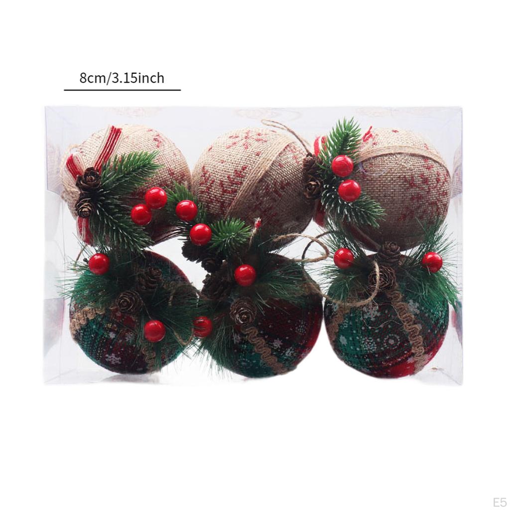Christmas Ball Ornaments Decorative Baubles Pendants Party Favors for Xmas Trees