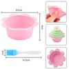 Caravaan® 26-Pack Silicone Cupcake Liners, Reusable Baking Cups for Muffins, Non-Stick, BPA-Free, Oven Safe to 200°C, 8.2x3cm, Multicolor