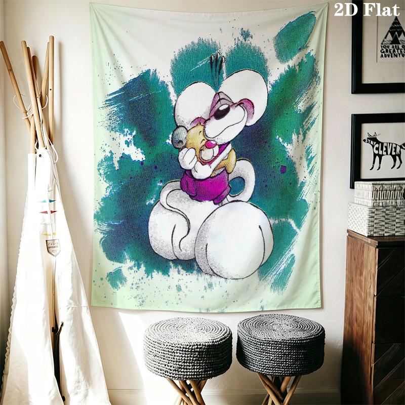 diddl Wall Tapestry Aesthetic Wall Hanging Printed Fabric Blanket Decorative Tapestries for Bedroom Living Room Home Decor