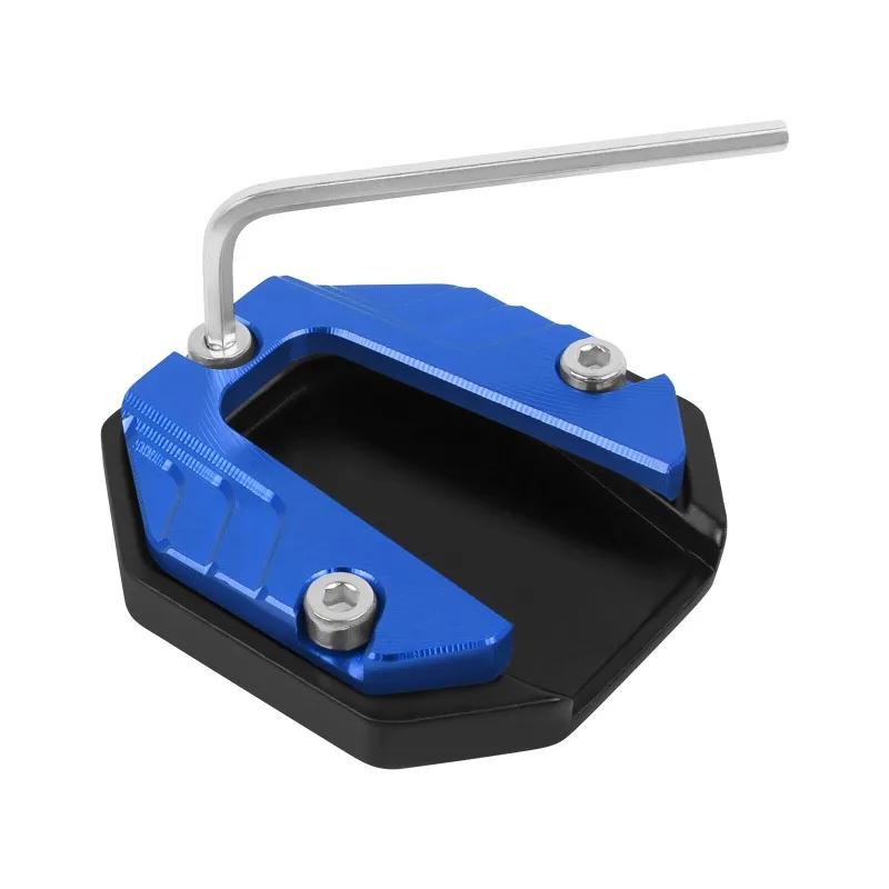 CNC Aluminum Alloy Motorcycle Bike Kickstand Extender Foot Side Support Enlarged Base Extension Foot Pad Stand