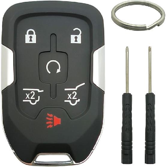 Smart Key Fob Shell Case Replacement Fits For GMC Acadia Terrain Keyless Entry Car Remote Cover HYQ1EA (4 Buttons A)