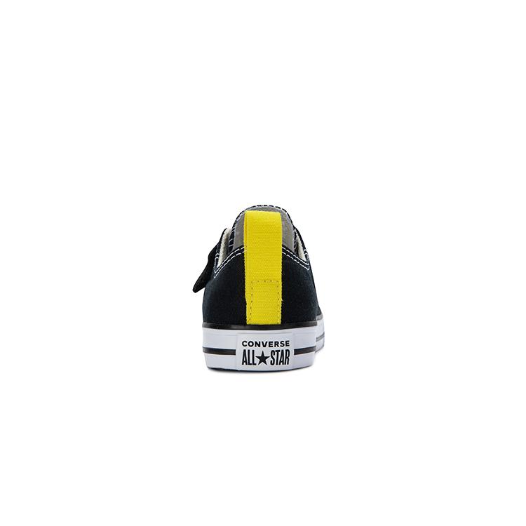 Converse Chuck Taylor All Star EasyOn Low TD Electric Bolt Baby Sneakers Black Golden-Wren A08376C