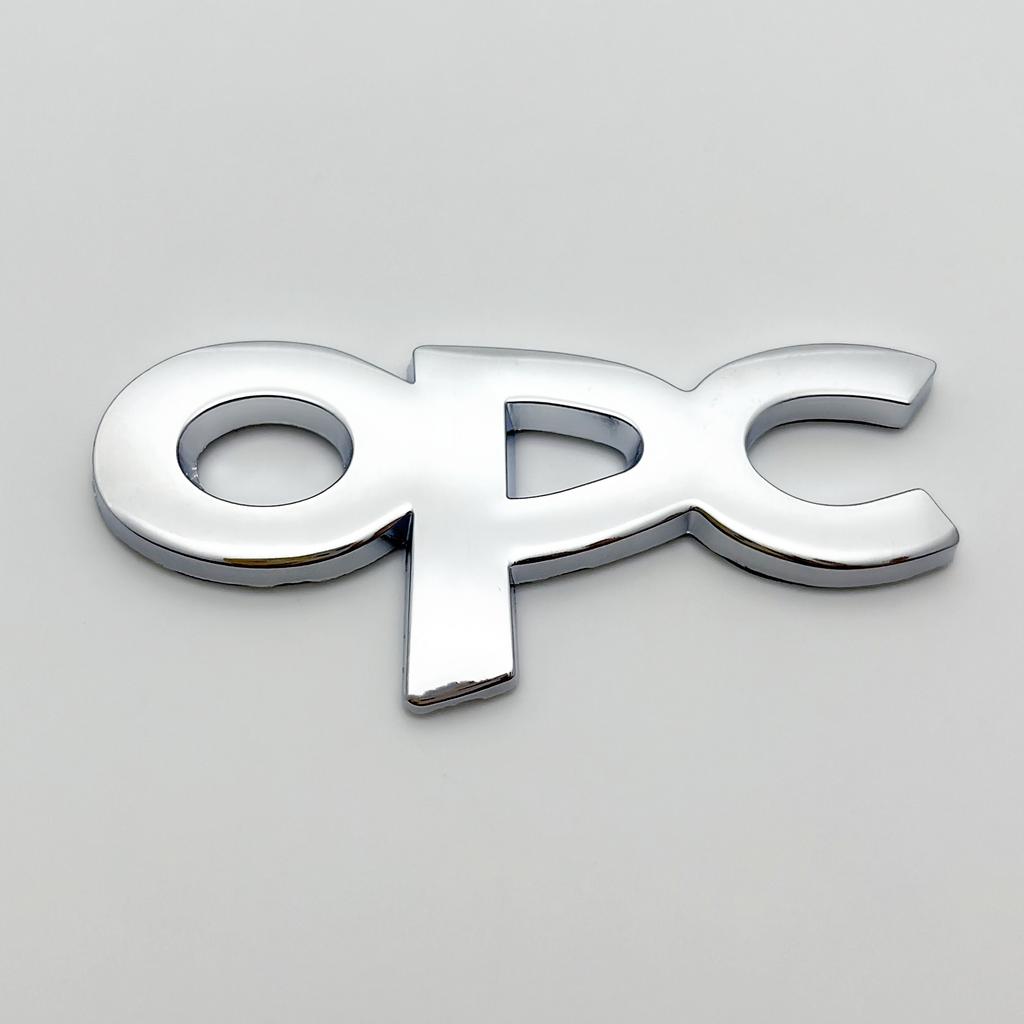 1pcs Metal Car Stickers OPC Line Letters Emblem Logo Car Front Grille Rear Trunk Badge Accessories For Opel Corsa Insignia Regal