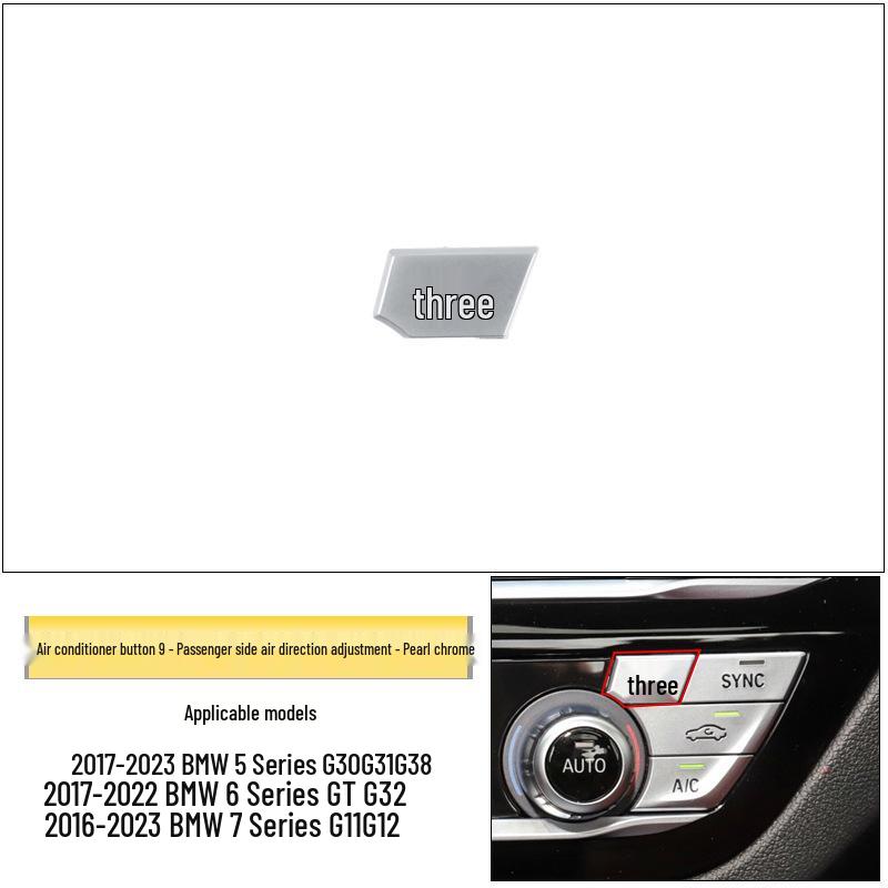 BMW 5 & 7 Series G30/G12 Air Conditioning & Fan Speed Adjustment Buttons for Center Console