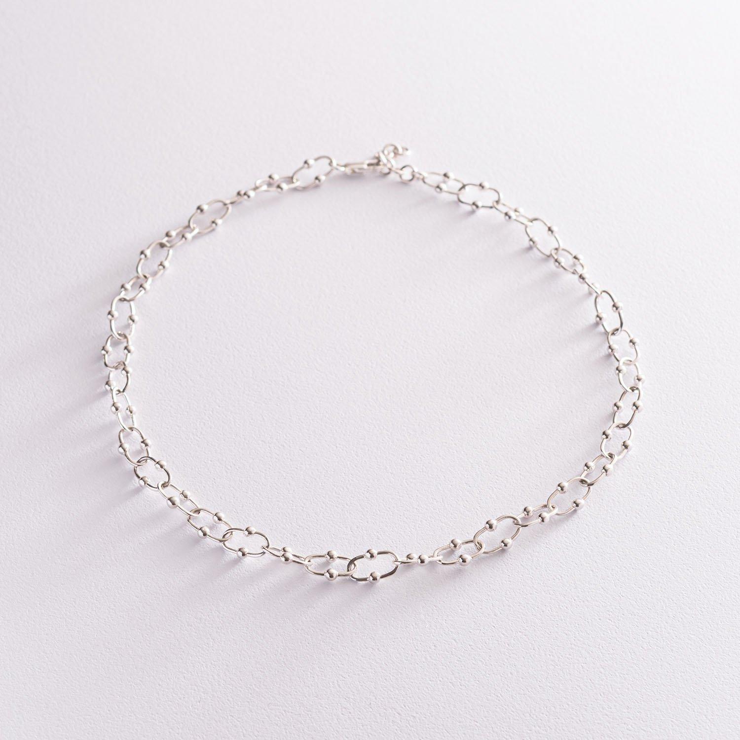 

Срібне кольє Фантазія Oniks 40 cm срібний