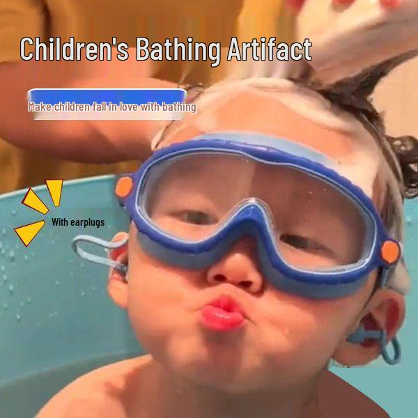 Children’s Anti-fog Waterproof Swimming Goggles - Non-tightening, Unisex, Diving, Water Sports, Swim Cap Compatible.