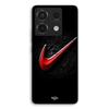 Phone Case - MANIACASE - Xiaomi Redmi Note 13 Pro 5G - Silicone - Flexible - Red Nike Logo On Black