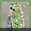 Applicable To Apple 14promax Mobile Phone Case for Women IPhone 13 Cute Funny Three-dimensional Frog Doll 12 Soft