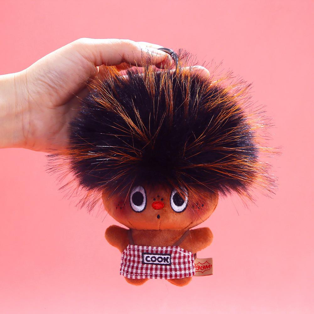Cute Bear Plush Keychain With Soft Polyester Fiber For Gift And Collection