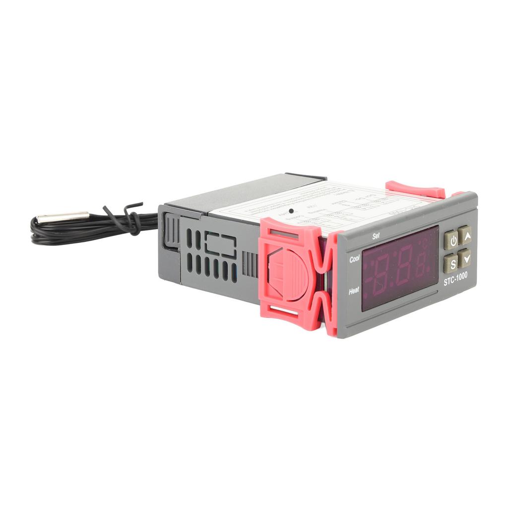 Digitaler Temperaturregler Kühl- und Heizthermostat mit NTC-Sensor STC100024V