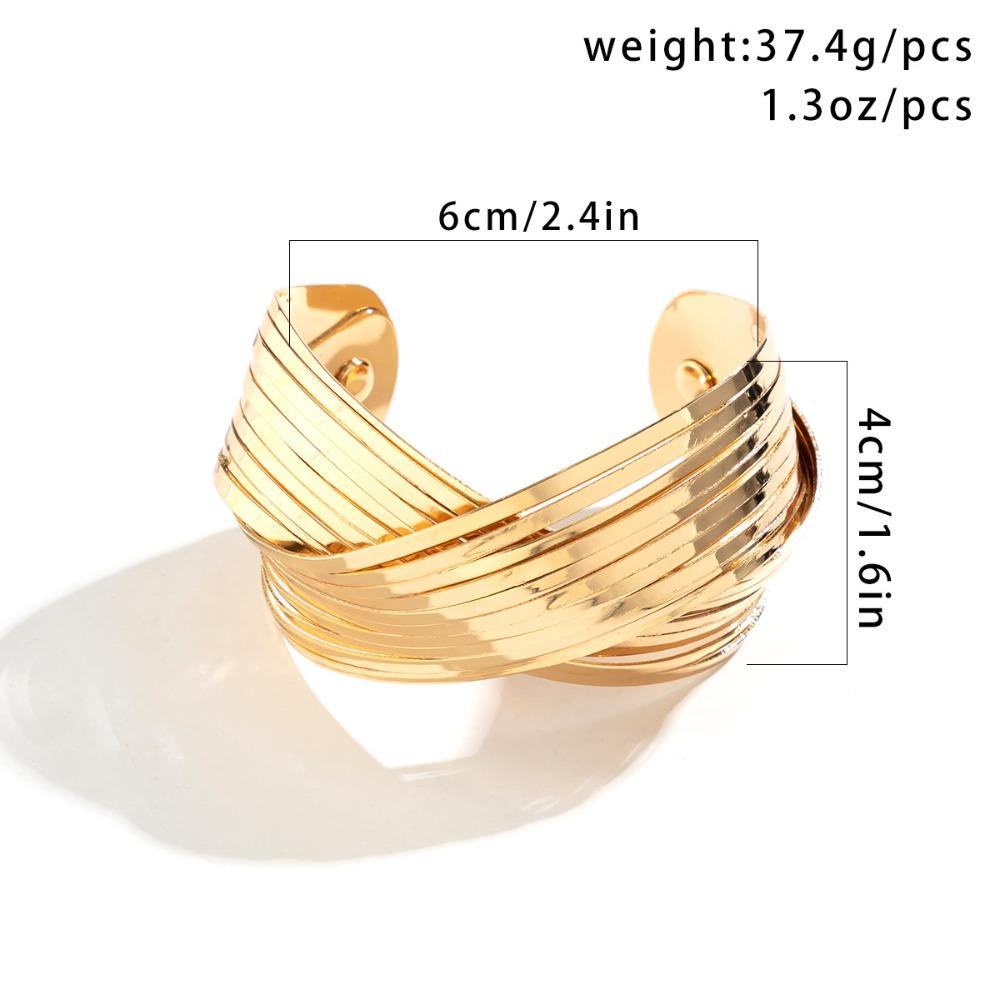 Temperament Cross Opening Bracelet Simplicity Bracelet New Metal Smooth Bracelet