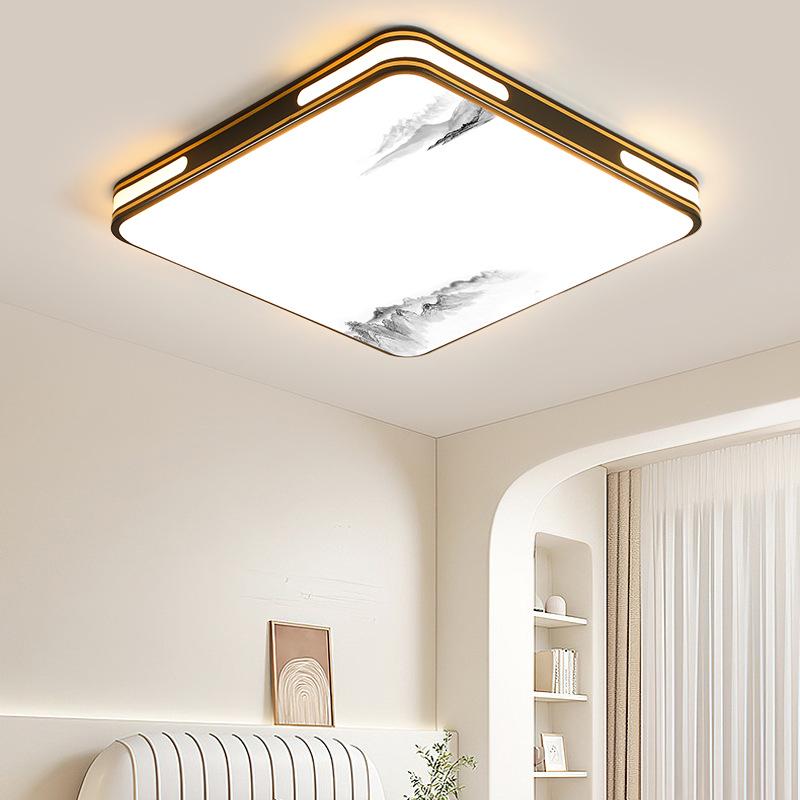 LED Square Ceiling Light - Super Bright for Bedrooms and Living Rooms, Modern 2025 Style, Ideal for Master Bedrooms and Restaurants.