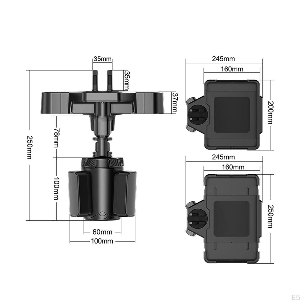 Car Cup Holder Tray Rotating Table, Durable Food for Eating