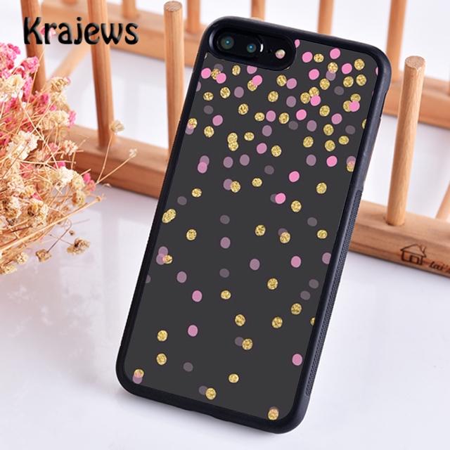 Krajews Cute Polka Dots Spot Pattern Phone Case Cover For iPhone 16 15 SE2020 14 6 7 8 plus 11 12 13 pro max coque Fundas