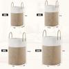 Laundry Basket,Woven Cotton Rope Laundry Hamper Sorters,Versatile Storage for Dirty Clothes,Baby Toys,and Blankets in Bathroom