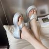 Internet celebrities thick-soled flip-flops shoes women's summer wear 2025 new fashion casual high-end beach sandals