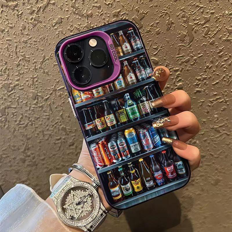 

Silver Shell Summer Beer Phone Case for Apple 17/16/15 Pro and 14 Pro Max/13/12/11 iPhone 14 Plus