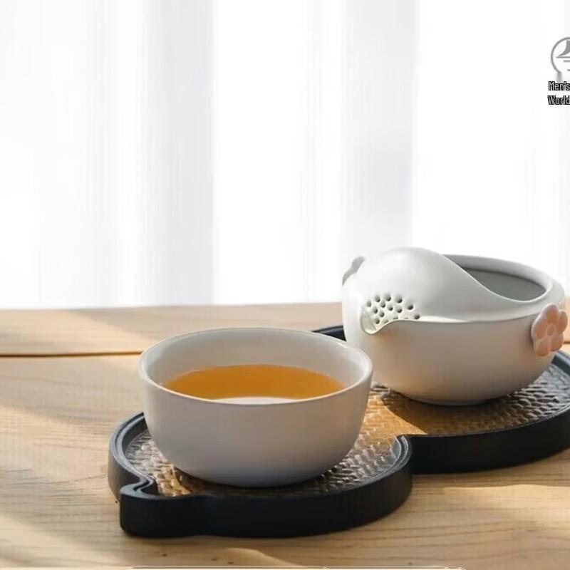 Edenus Plum Blossom Portable Ceramic Tea Set