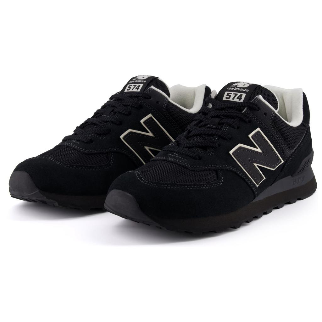 Niko And ... X New Balance NB 574 Low Top Casual City Commute Running Shoes Unisex Black Sneakers U574NAB