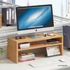 Double-Layer Desktop Monitor Riser & Keyboard Organizer