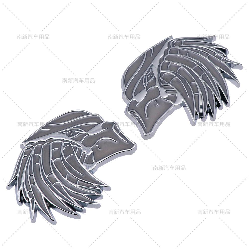 3D Metal SRT Hellcat Eagle Head Emblem Fit Dodge Chrysler Car Side Tail Modification Badge