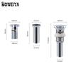 High Quality Hotel Bathroom Faucet Vessel Sink Chrome Drain Strainer Pop up Drain Water Drainage with Overflow