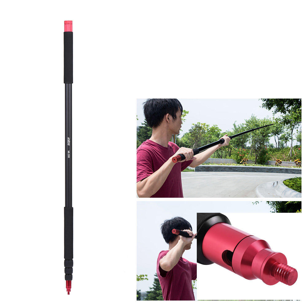 Andoer 3,5 m / 11,5 láb fotózás Könnyű mikrofon mikrofon gém tartó rúd hosszabbító
