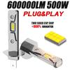 H1 LED Car Headlight Lamps CANBUS Mini Wireless Bulbs Super Bright Auto Spotlight Foggers Plug&Play 6000K White Lights 12V 24V