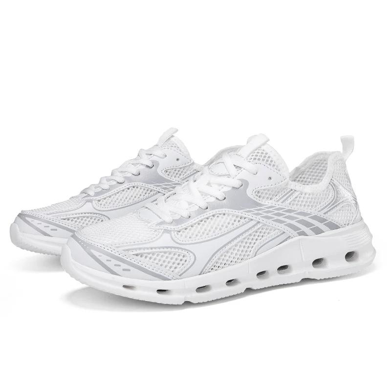 

Fashion Men s Outdoor Water Hiking Shoes - Breathable Mesh Sports Shoes Non Slip Soles Beach Walking Shoes Surfing/kayaking/summer 39 белый