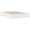 VidaXL Cadre de lit avec tiroirs blanc 140x200 cm bois d'ingénierie, lit, lit de rangement, cadre de lit double, lit double 3280384