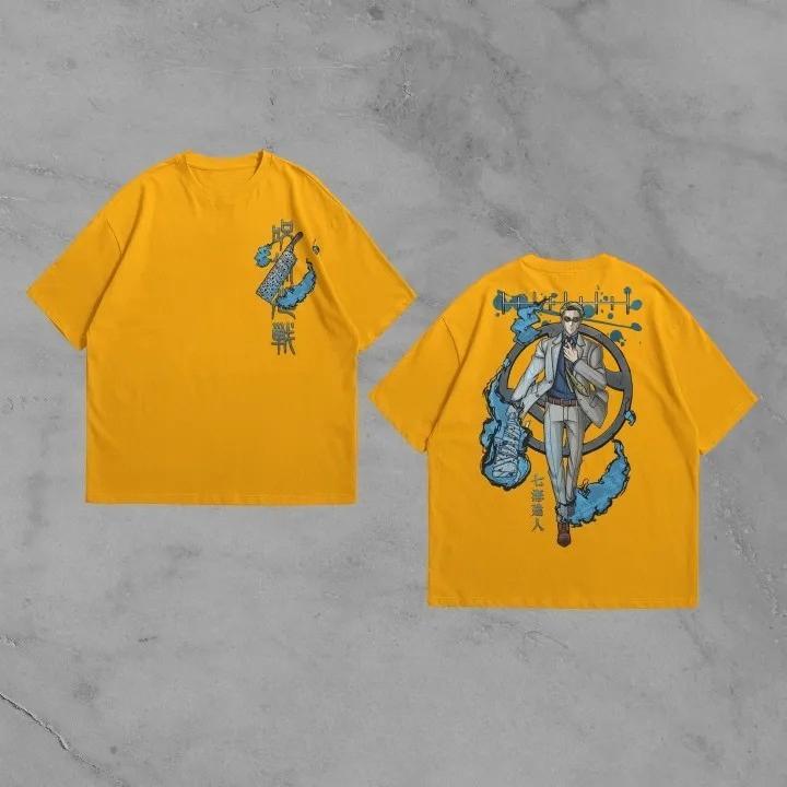 2026 Summer Jujutsu Kaisen Anime Nanami Kento Printed Loose Shortsleeved Pure Cotton Childrens Tshirt Unisex Casual Loose Y2k