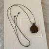 Vintage Wood Liquor Flask Pendant Necklace with Adjustable Slide Knots Wood Flagon Pendant Jewelry for Ethnic Fashion