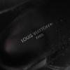 Excellent LOUIS VUITTON short boots Silhouette Line Monogram Velour black 37.5 Used