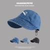 Bucket hat female star travel with the same summer visor to show her face and wear a fashionable cap