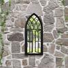 Garden Mirror Black 70x30 cm Iron