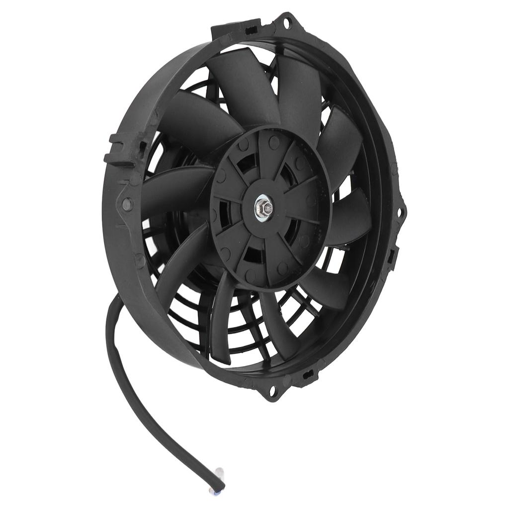 7 Inch Black Universal Electric Radiator Cooling Fan 10 Blades Slim Fan Push Pull DC 12V for Cars