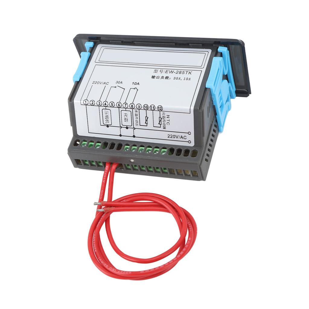 Touch Smart Thermostat Dual Display Digital Refrigeration Defrost Temperature Controller AC220V