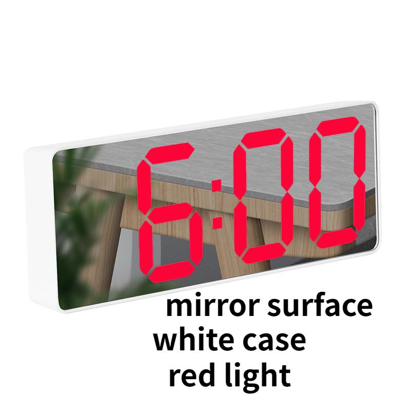 LED Electronic Alarm Clock Desktop Bedside Digital Watch Simple Style Bedroom Clock Desk Decoration Office Decorations