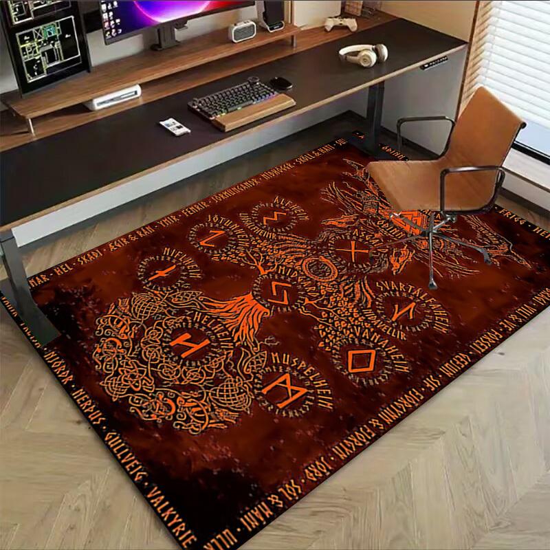1pc Norse Mythology Carpet, Office Rug Outdoor Mat Home Decor Area Carpet Festival