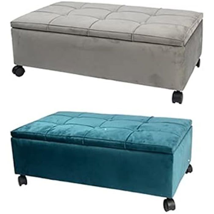 Banquette - DKD Home Decor - Alamo - Gris Turquoise - 2 Pièces - 70 X 39,5 X 24,5 Cm