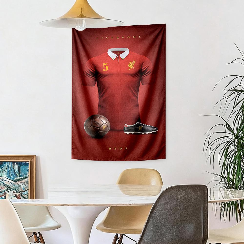 Liverpool Football Club Wall Decor Tapestry Art For Pet Memorial Birthdaywedding Party Backdrop Family Gift