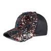 Women Adjustable Glitter Sequin Baseball Cap Sports Casual Mesh Sun Hat Summer